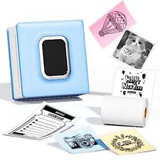 M02D Mini Printer with Paper Rolls Gift Box Set, Inkeless Sticker Printer, Po... picture