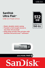 SanDisk 512GB Ultra Flair USB 3.0 150MB/s SDCZ73-512G-G46 Retail picture