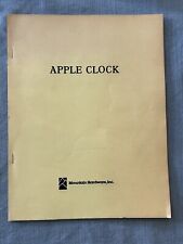 RARE Apple Clock Manual 1978 Mountain Hardware Inc Mint Condition Free Fast Ship picture