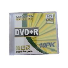 New 10 Pack Computer Essentials DVD+R 4.7 GB 120 Min Recordable Discs Data Video picture