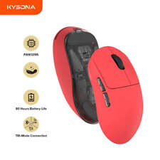 Kysona Aztec Red PAW3395 Wireless Gaming Mouse 55g Ultra-Light 26000DPI picture