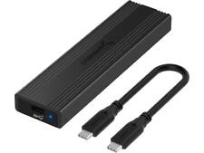 Sabrent USB 3.2 Type-C Tool-Free Enclosure for M.2 PCIe NVMe and SATA SSDs (EC-S picture