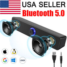 Stereo Bass Sound Computer Speakers 3.5mm USB Wired Soundbar for Desktop Laptop picture