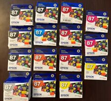 15 Genuine Epson 87 T087 Ink Cartridges for Stylus Photo R1900 Sealed Expired picture
