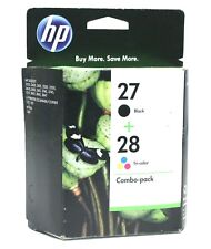 2PK Genuine HP 27 HP 28 Ink for Officejet 4215 6110 Deskjet 3320 5650 EXP DATE picture