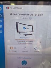 HP Envy Curved AIO 34-A150 i7 3.6GHz 12GB RAM 128GB SSD 1TB HDD + MS OFFICE 2019 picture