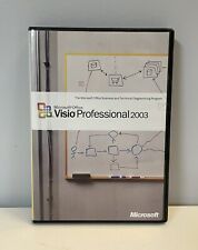 Microsoft Office Visio Professional 2003 w CD Product Key NO MANUAL Original Box picture