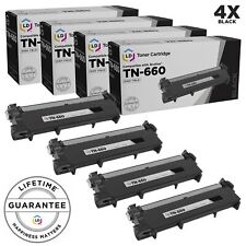 LD  4pk Compatible HY Black Laser Cartridge Set for Brother Toner TN660 Printer picture