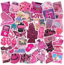 Set of 50 Pink Girly Y2K Girl Stickers Waterbottle Laptop Diva Love picture