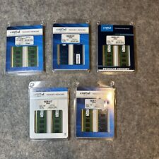 Lot Of 5 new crucial 16gb kit 2 x 8gb ddr3l-1600 udimm picture