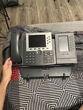 CISCO CP-7965G UNIFIED IP PHONES W/HANDSET & CP-7916 EXPANSION MODULE with cords picture