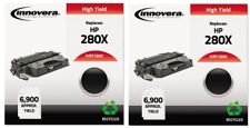 2 New Genuine Top Quality Innovera 80X Toner Cartridges Compatible to HP CF280X picture