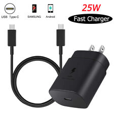 25W Super Fast Wall PD Charger For Samsung Google Galaxy S22 S9 USB Type C Cable picture