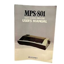 VTG 1983 Commodore MPS-801 Dot Matrix Printer User's Manual picture