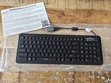 New Seal Shield Waterproof Keyboard S106G2r2 Black Silicone  picture