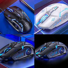 US 1-2 Pcs Wireless Mouse Gaming Rechargeable Cordless 7 Color LED Backlit PC picture