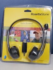 Rosetta Stone Headset Microphone USB For Language Learning Software New Sealed picture