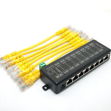 8 Ports Gigabit Passive PoE injector midspan Ethernet Adapter NO Power Adapter picture