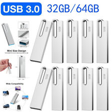 USB 3.0 Flash Drive 32GB 64GB Lot Pack Memory Stick Metal Waterproof Pen Drive  picture