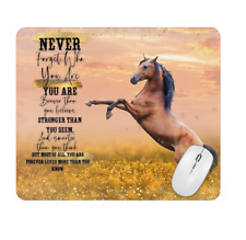 Horse Poem Computer Non Slip Custom Mouse Pad Handmade  picture
