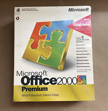 Vintage Microsoft Office 2000 Premium 4 CDs + Product Keys + Service Pack CD picture