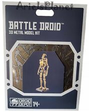 Disney Star Wars Galaxy's Edge Droid Depot Battle Droid 3D Metal Earth Model Kit picture