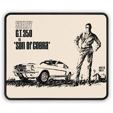 GT350 Shelby Mustang Cobra Print Ad 1965 - Custom Premium Quality Mouse Pad picture