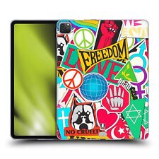 HEAD CASE DESIGNS STICKER HAPPY - NEW SOFT GEL CASE FOR APPLE SAMSUNG KINDLE picture