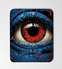 A Red Eye With Blue Face Art Mouse Pad 8
