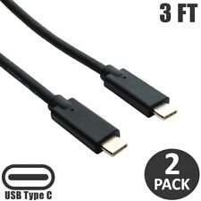 2x 3FT USB-C Type C Male to Male Charge Sync Data Cable Phone PC Laptop MacBook picture