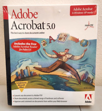 NEW - Adobe PC BOX Acrobat 5.0 Boxed For  WINDOWS - SEALED picture