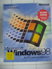 MICROSOFT WINDOWS 98 SECOND EDITION FULL OPERATING SYSTEM WIN 98 SE=SEALED BOX= picture