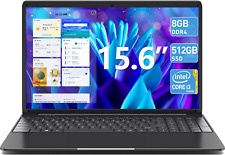 SGIN 15.6 Inch Laptop 8GB DDR4 512GB SSD Computer with Intel Core i3 2.4 GHz HD picture