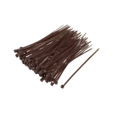 Cable Zip Ties 100mmx2.5mm Self-Locking Nylon Tie Wraps Brown 300pcs picture