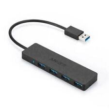 Anker 0.7ft 4-Port USB 3.0 Ultra Slim Data Hub with Wall Charger - Black picture