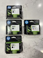 Lot Of 4 Bulk HP N9J92AN 64XL  Ink Cartridges for HP Envy Photo 3Blk/1Color picture