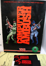 SSI Computer Ambush WWII War Game 2nd Edition Complete Atari 48K Disk 1982 MIB picture