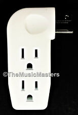 Triple 3 Outlet Grounded AC Wall Plug Power Tap Splitter 3-Way Electric Adapter picture
