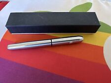 NEW & BOXED APPLE EMPLOYEE COMPANY STORE SILVERTONE LOGO WIDE BIC BALL POINT PEN picture
