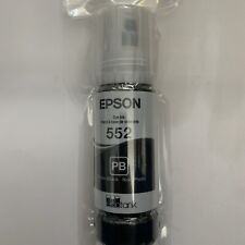 Epson 552 BK EcoTank Genuine Ink Ultra-high Capacity Black Bottle Exp 07/2028. picture
