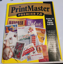 Vintage Print Master Premier 7.0 Win 95/98/NT 4 - 7 Discs Install, Program, Art picture