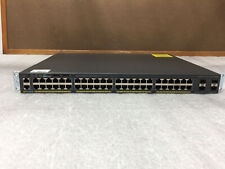 Cisco WS-C2960X-48FPS-L V06 48-Port PoE Gigabit Switch with  Rack Mount Ears picture