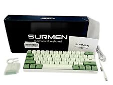 SURMEN GS61 Light/Dark Green Wireless Mechanical keyboard 60% RGB picture