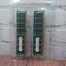 Samsung PC3200U 512MB DDR Ram - 2 Memory Sticks CL3 - Vintage Computing picture