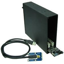 Mini PCIe To Dual PCI Bus Slot Adapter Enclosure Docking Station Expansion Card picture