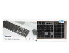 iHome Full-sized Bluetooth Keyboard Mac PC Compatible Wireless IMACK134B-WM NEW picture