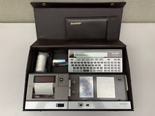 Vintage Sharp PC-1500A Pocket Computer w/ CE-150 Printer & Case *Read* | O590 picture