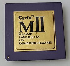 Vintage Rare Cyrix MII MII-333GP 75MHz Bus 3.5X Processor Collection/Gold picture