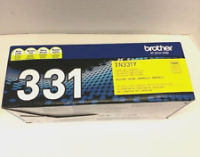 Brother TN-331Y Yellow Toner Cartridge Genuine Original TN331Y - WEIGHS FULL picture