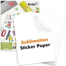 Koala Sublimation Sticker Paper Clear Matte 25-75 Sheets Waterproof Anti-UV picture